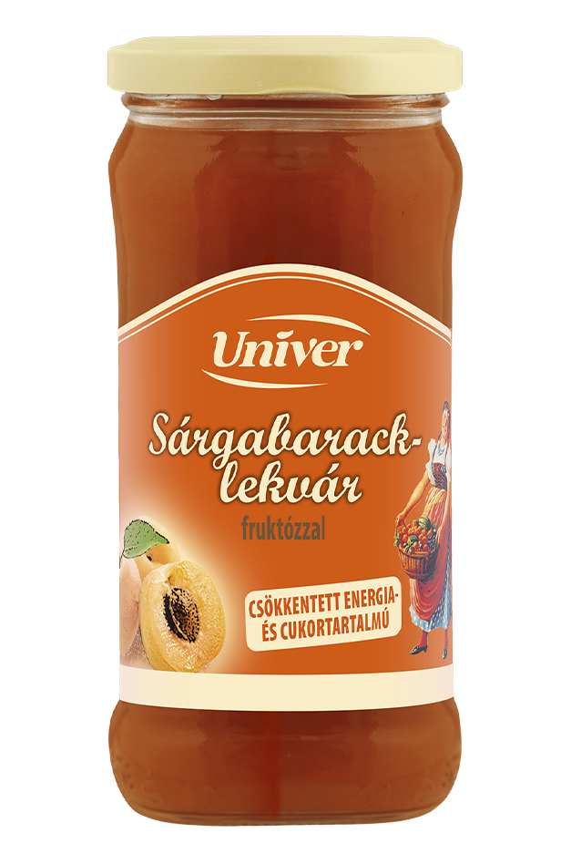 Apricot jam - reduced sugar and energy content