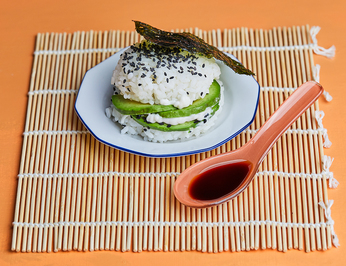Avokádós sushiburger