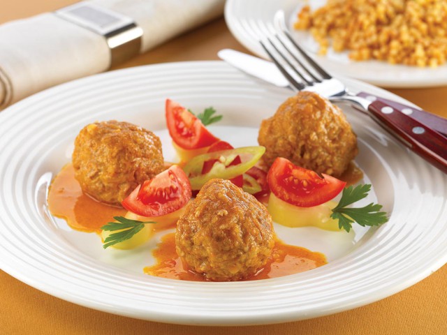 Meatballs in goulash gravy