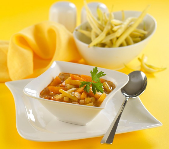 Hungarian yellow wax bean soup
